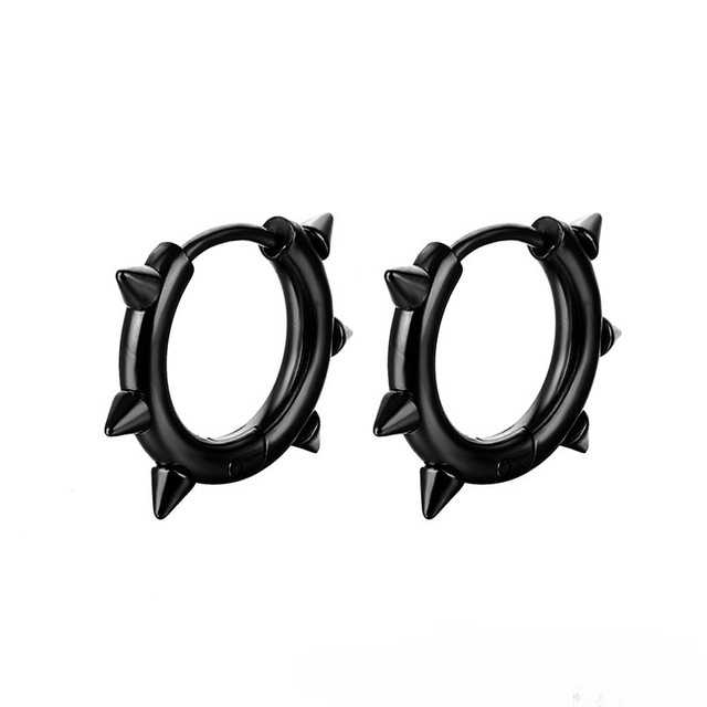 Pendientes de estilo punk de acero inoxidable al por mayor